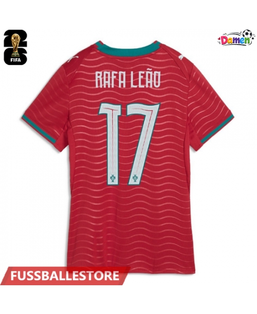 Günstige Portugal Rafael Leao #17 Heimtrikot Damen WM 2026 Kurzarm